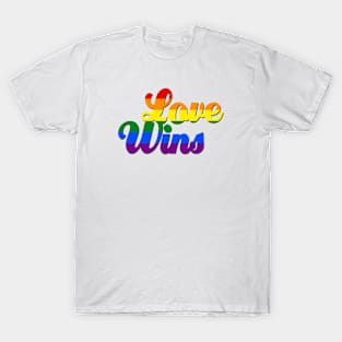 Love Wins Gay Pride Flag T-Shirt